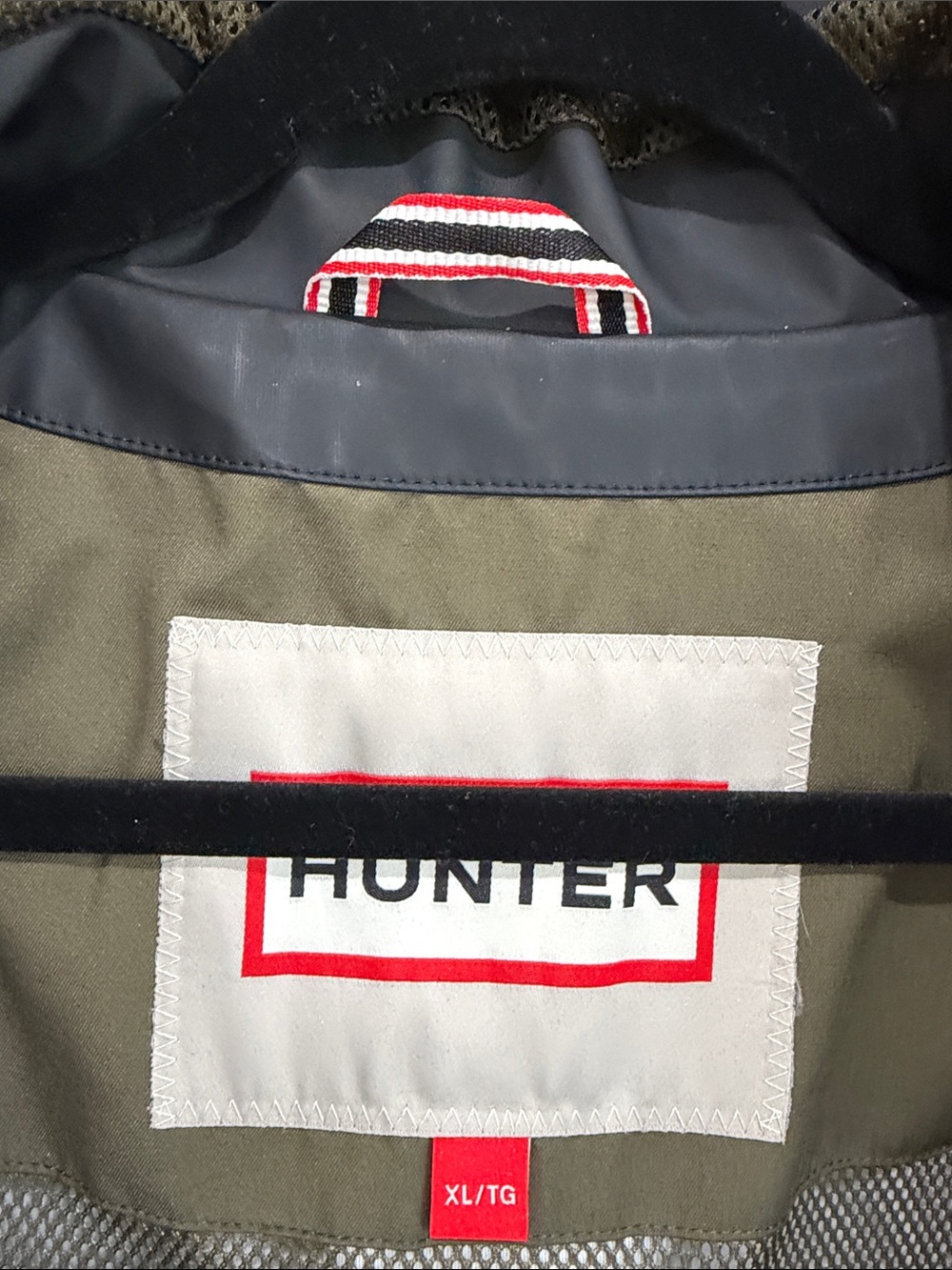 Hunter Black Hooded Trench Coat - Picture 10 of 11